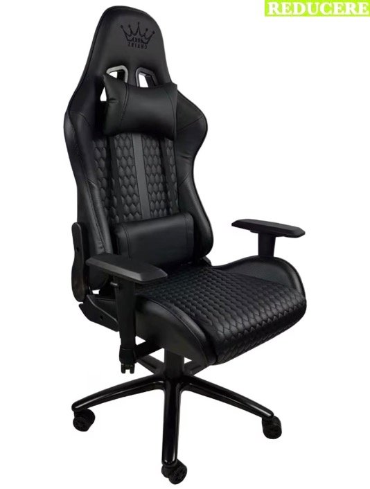Scaun gaming Arka Chairs B62 black, piele ecologica
