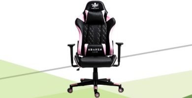 scaun gaming kraken helios pentru fete culoare roz