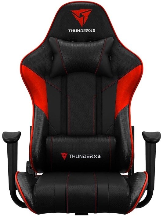 scaun gaming aerocool thunderx3 ec3 air black / red