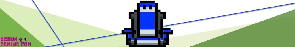 scaun gaming albastru